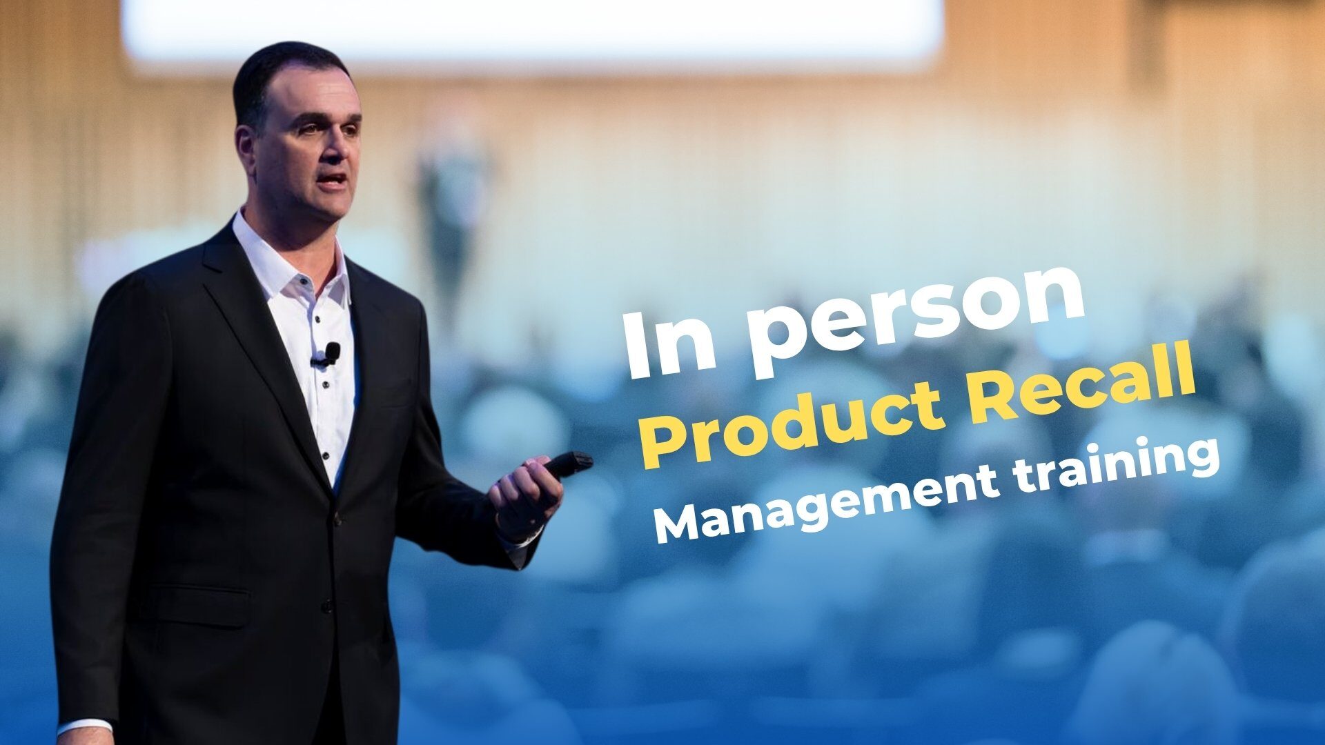 In person Product Recall Management training